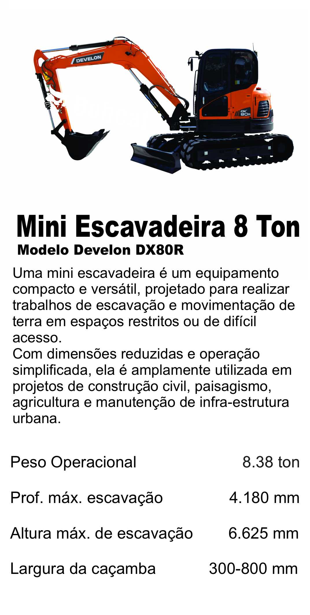 Mini Escavadeira - Vista 1